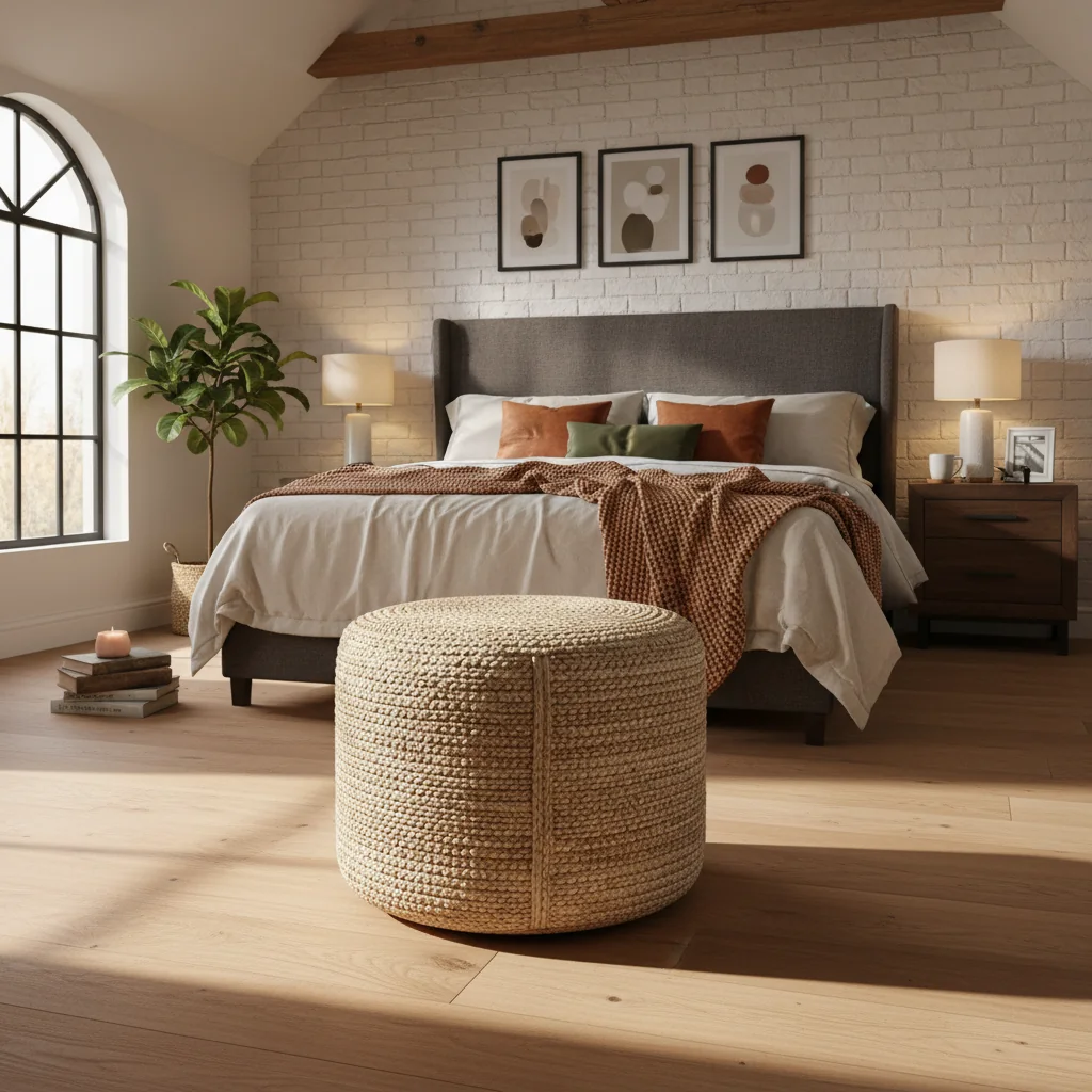 Loft Jute Storage Stool